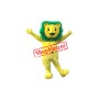 Yellow & Green Lion Mascot Costume