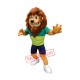 Friendly Power Lion Mascot Costume Friendly Power Lion Mascot Costume