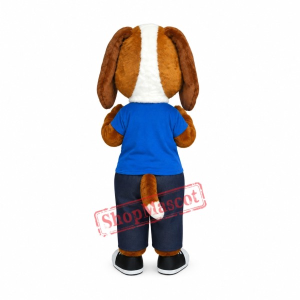 Friendly Beagle Dog Mascot Costume