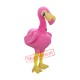 Superb Pink Flamingo Mascot Costume Superb Pink Flamingo Mascot Costume