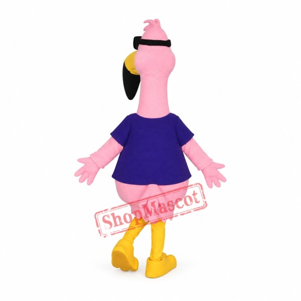 Superb Flamingo Mascot Costume Superb Flamingo Mascot Costume