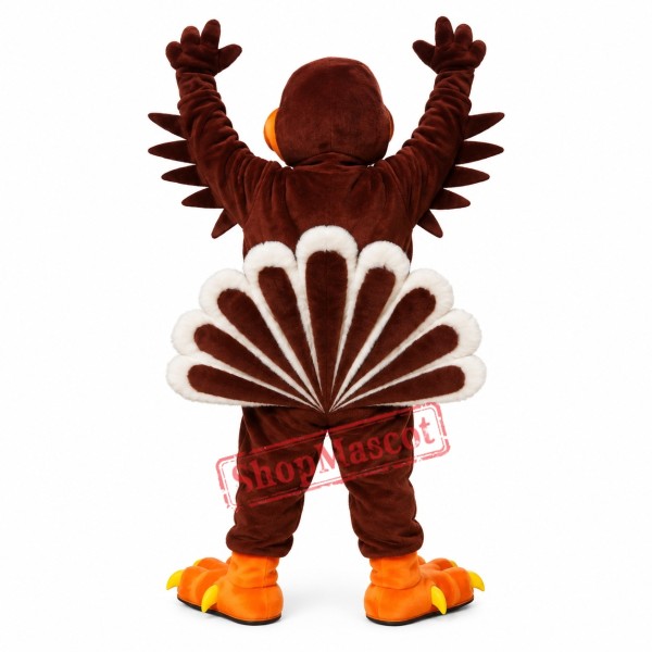 Power Sport Turkey Mascot Costume Power Sport Turkey Mascot Costume