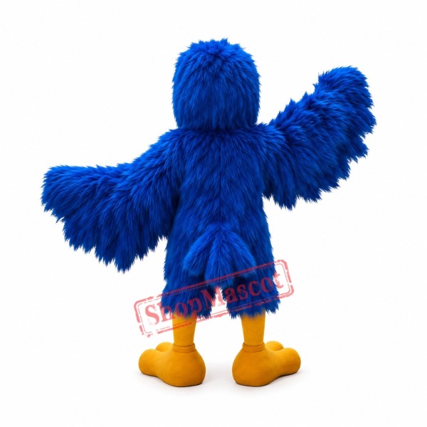 Superb Blue Hawk Mascot Costume Superb Blue Hawk Mascot Costume