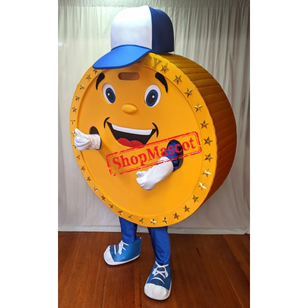 Gold Coin Mascot Costume