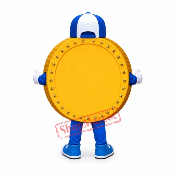 Gold Coin Mascot Costume