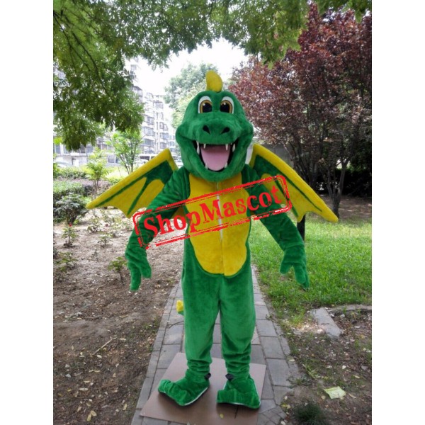 Superb Green Dragon Mascot Costume