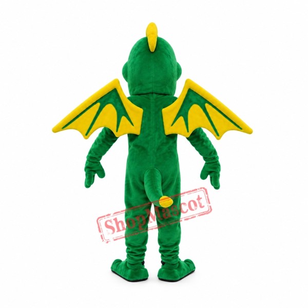 Superb Green Dragon Mascot Costume Superb Green Dragon Mascot Costume