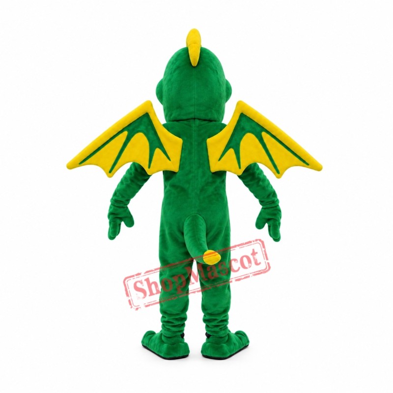Superb Green Dragon Mascot Costume Superb Green Dragon Mascot Costume
