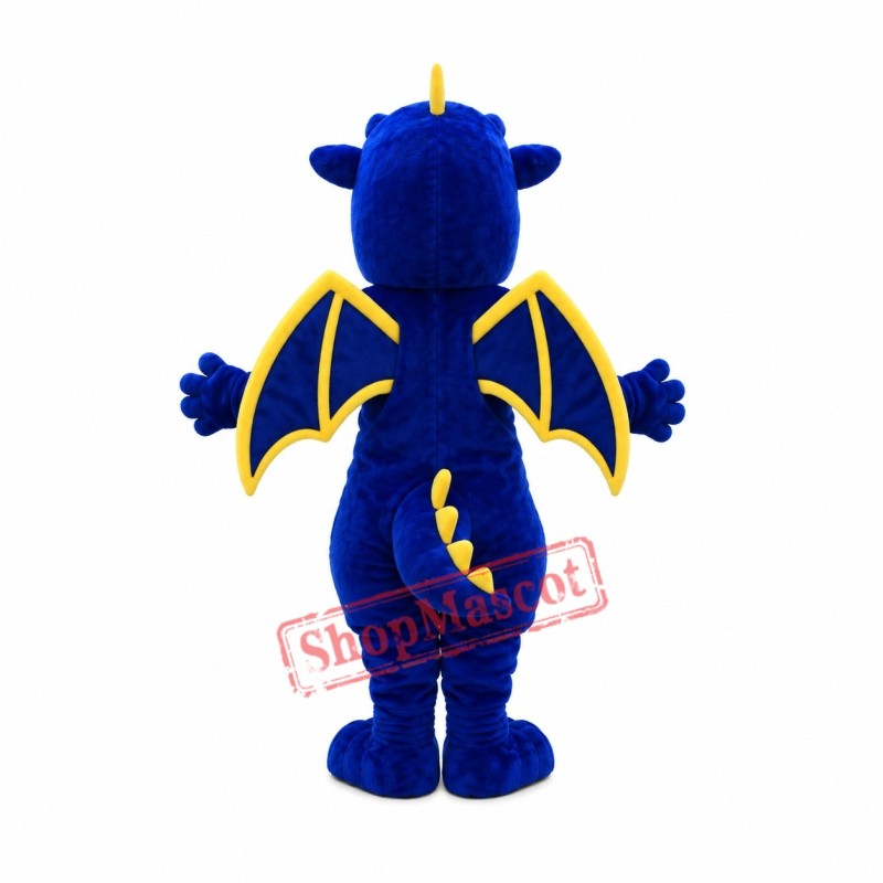 Fierce Lightweight Blue Dragon Mascot Costume