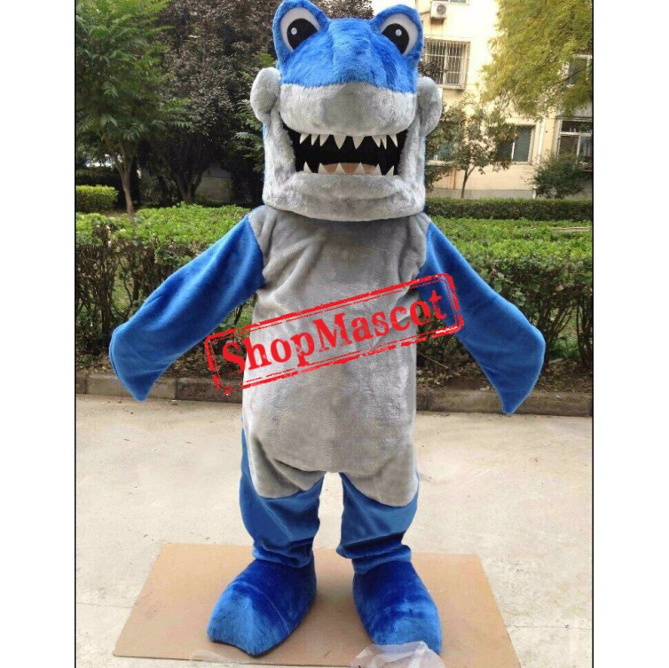 Realistic Lightweight Blue Shark Mascot Costume