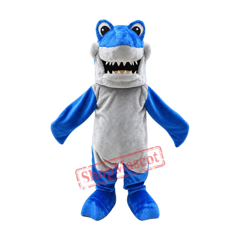 Realistic Lightweight Blue Shark Mascot Costume