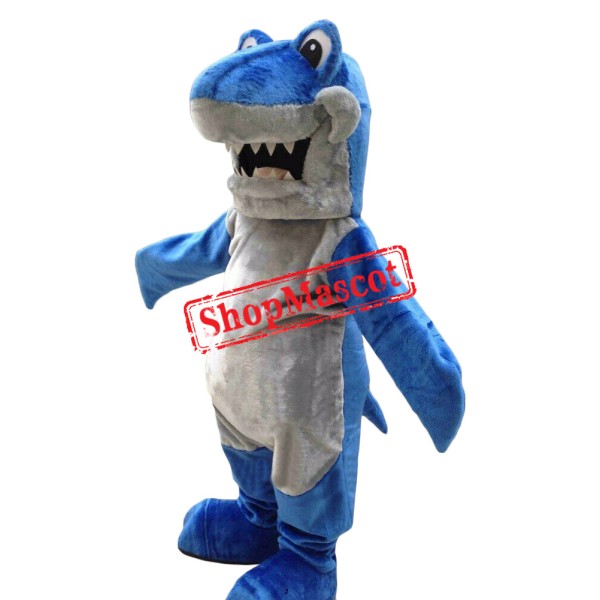Realistic Lightweight Blue Shark Mascot Costume