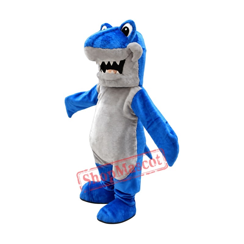 Realistic Lightweight Blue Shark Mascot Costume