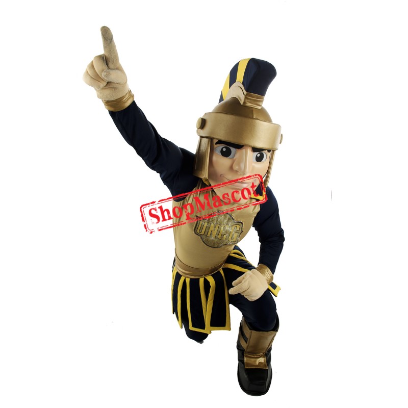 Golden Spartan Warrior Mascot Costume