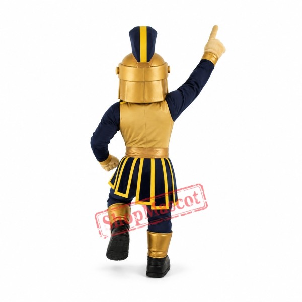 Golden Spartan Warrior Mascot Costume Golden Spartan Warrior Mascot Costume