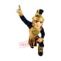 Golden Spartan Warrior Mascot Costume