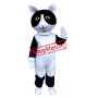 Affordable Black White Cat Mascot Costume