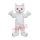 Affordable White Cat Mascot Costume Affordable White Cat Mascot Costume