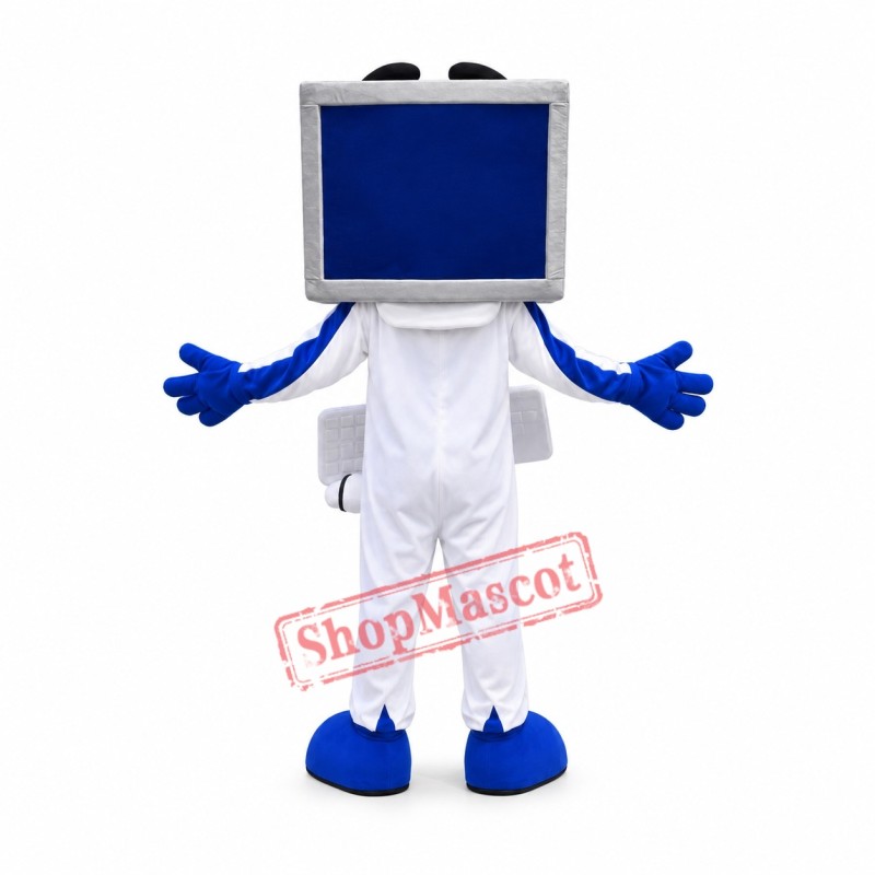 Friendly Lightweight Laptop Mascot Costume