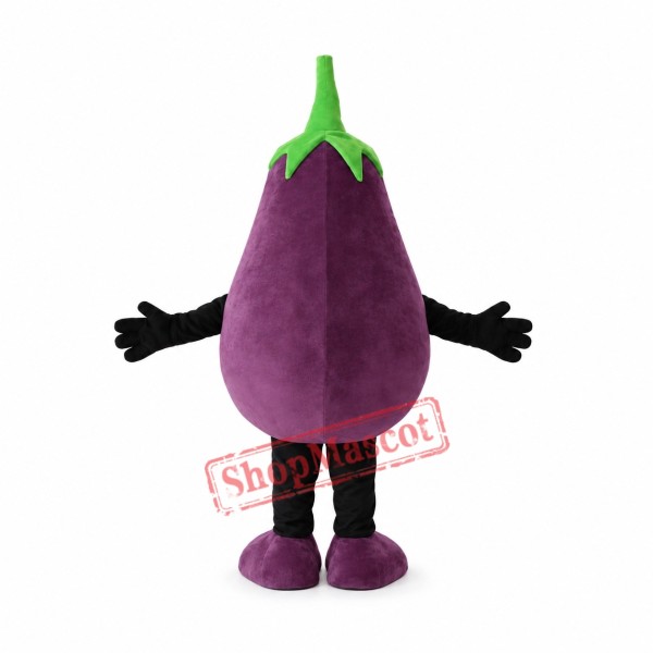 Affordable Eggplant Mascot Costume Affordable Eggplant Mascot Costume
