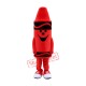 Red Crayon Mascot Costume Red Crayon Mascot Costume