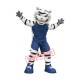 Power Sport White Tiger Mascot Costume