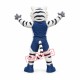 Power Sport White Tiger Mascot Costume