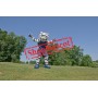 Power Sport White Tiger Mascot Costume