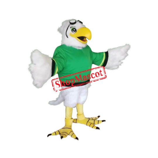 Realistic White Eagle Mascot Costume
