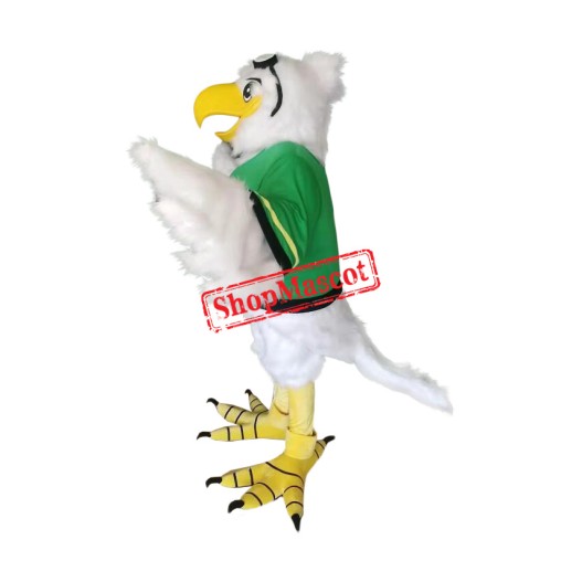 Realistic White Eagle Mascot Costume