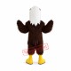 Brown Plush Eagle Mascot Costume
