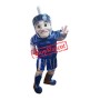Friendly Lightweight Blue Spartan Trojan Knight Mascot Costume