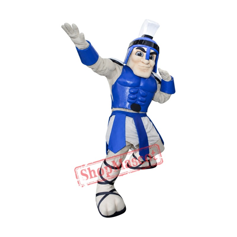 Power Blue Spartan Trojan Knight Mascot Costume Power Blue Spartan Trojan Knight Mascot Costume