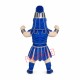 Friendly Blue Spartan Trojan Knight Mascot Costume