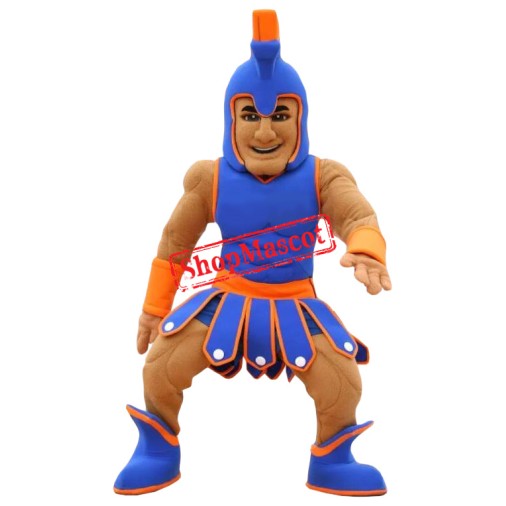 Sport Blue Spartan Trojan Knight Mascot Costume