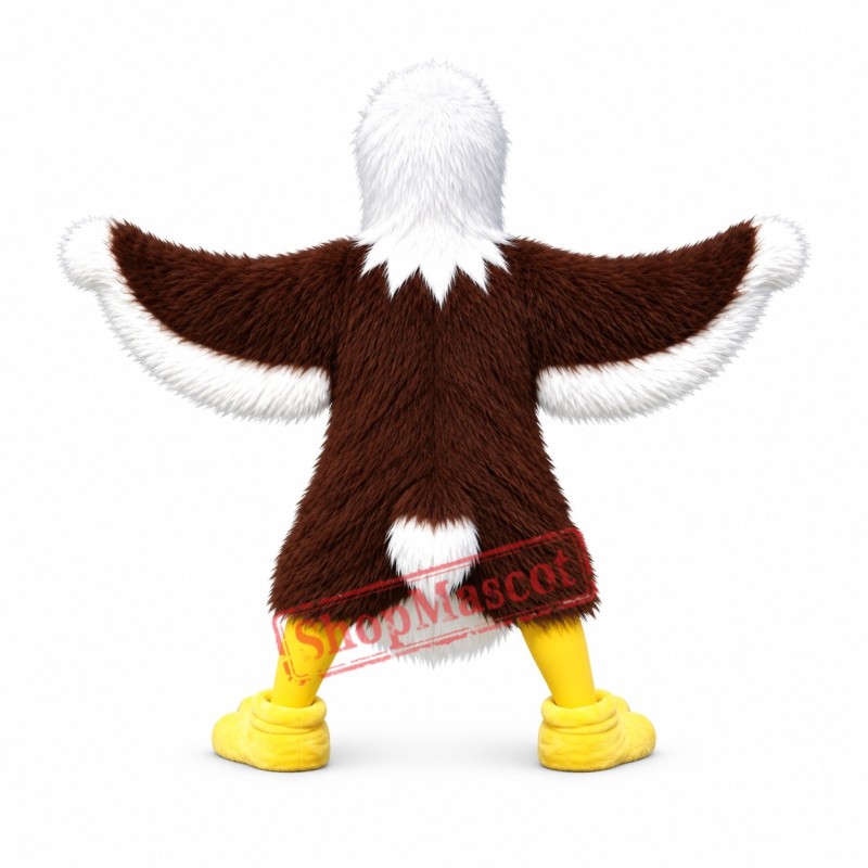 Friendly Realistic Eagle Mascot Costume