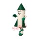 White & Green Rocket Mascot Costume