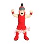 Red Spartan Warrior Mascot Costume