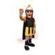 Friendly Black Spartan Warrior Mascot Costume