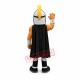Friendly Black Spartan Warrior Mascot Costume