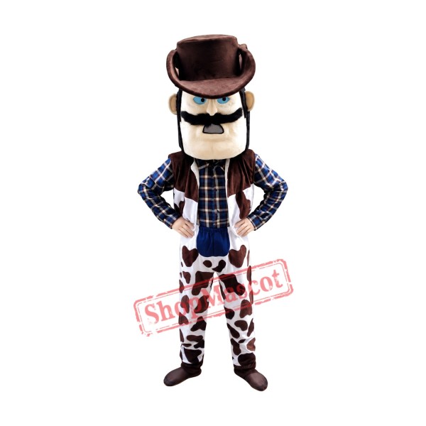 Power Lightweight Cowboy Mascot Costume