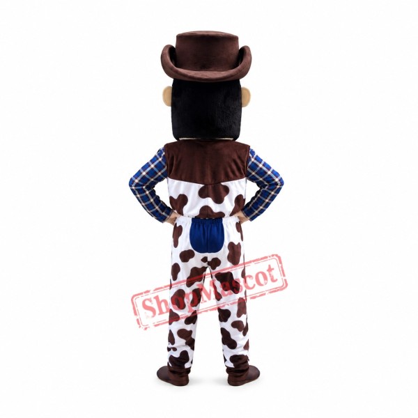 Power Lightweight Cowboy Mascot Costume Power Lightweight Cowboy Mascot Costume
