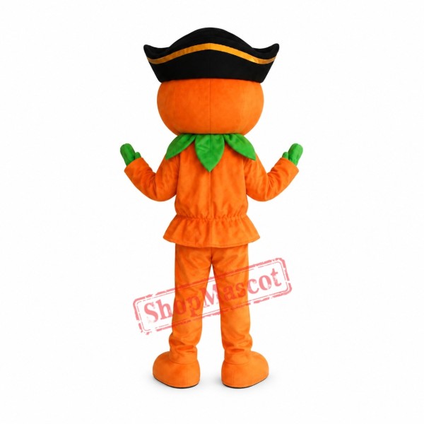 Pirate Pumpkin Mascot Costume Pirate Pumpkin Mascot Costume