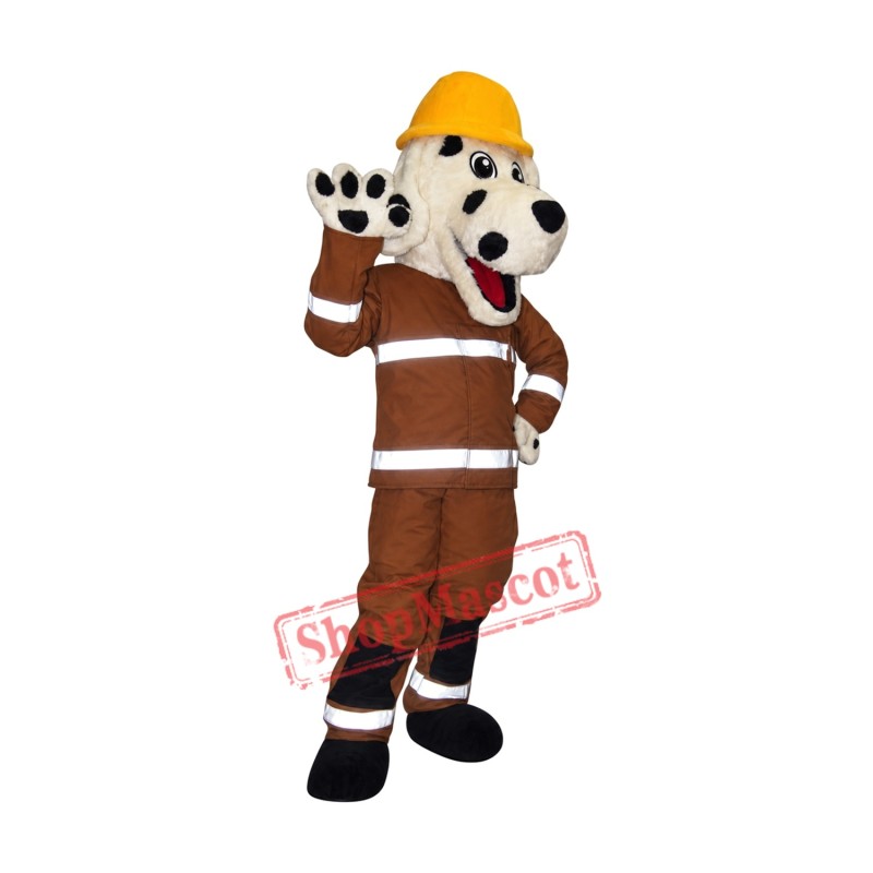 Affordable Fire Dog Mascot Costume Affordable Fire Dog Mascot Costume