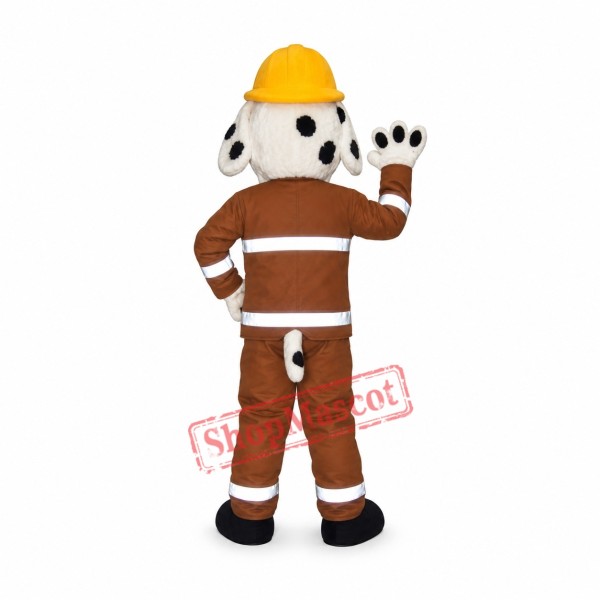 Affordable Fire Dog Mascot Costume Affordable Fire Dog Mascot Costume