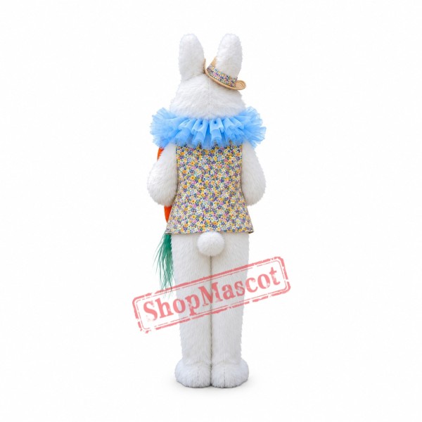 Realistic Easter Bunny Mascot Costume Realistic Easter Bunny Mascot Costume
