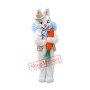 Realistic Easter Bunny Mascot Costume