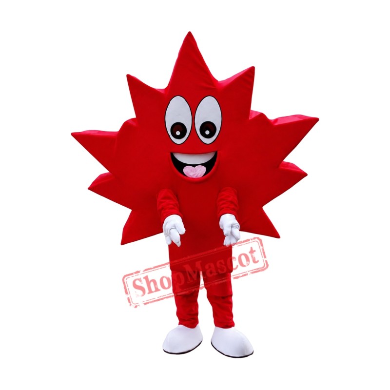 Affordable Maple Leaf Mascot Costume Affordable Maple Leaf Mascot Costume