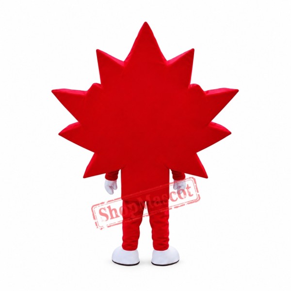 Affordable Maple Leaf Mascot Costume Affordable Maple Leaf Mascot Costume