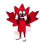 Happy Lightweight Maple Leaf Mascot Costume